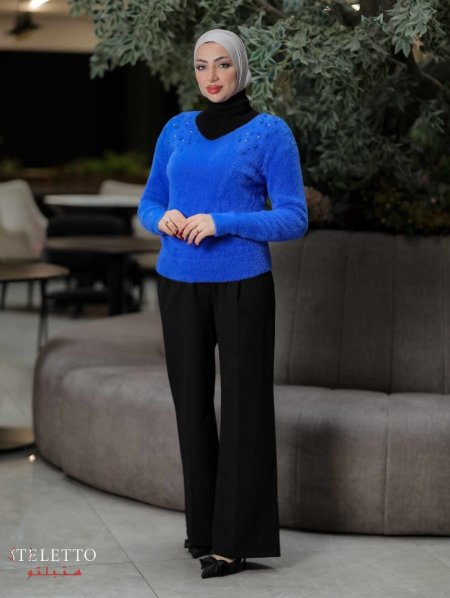 بنطال عريض اسود